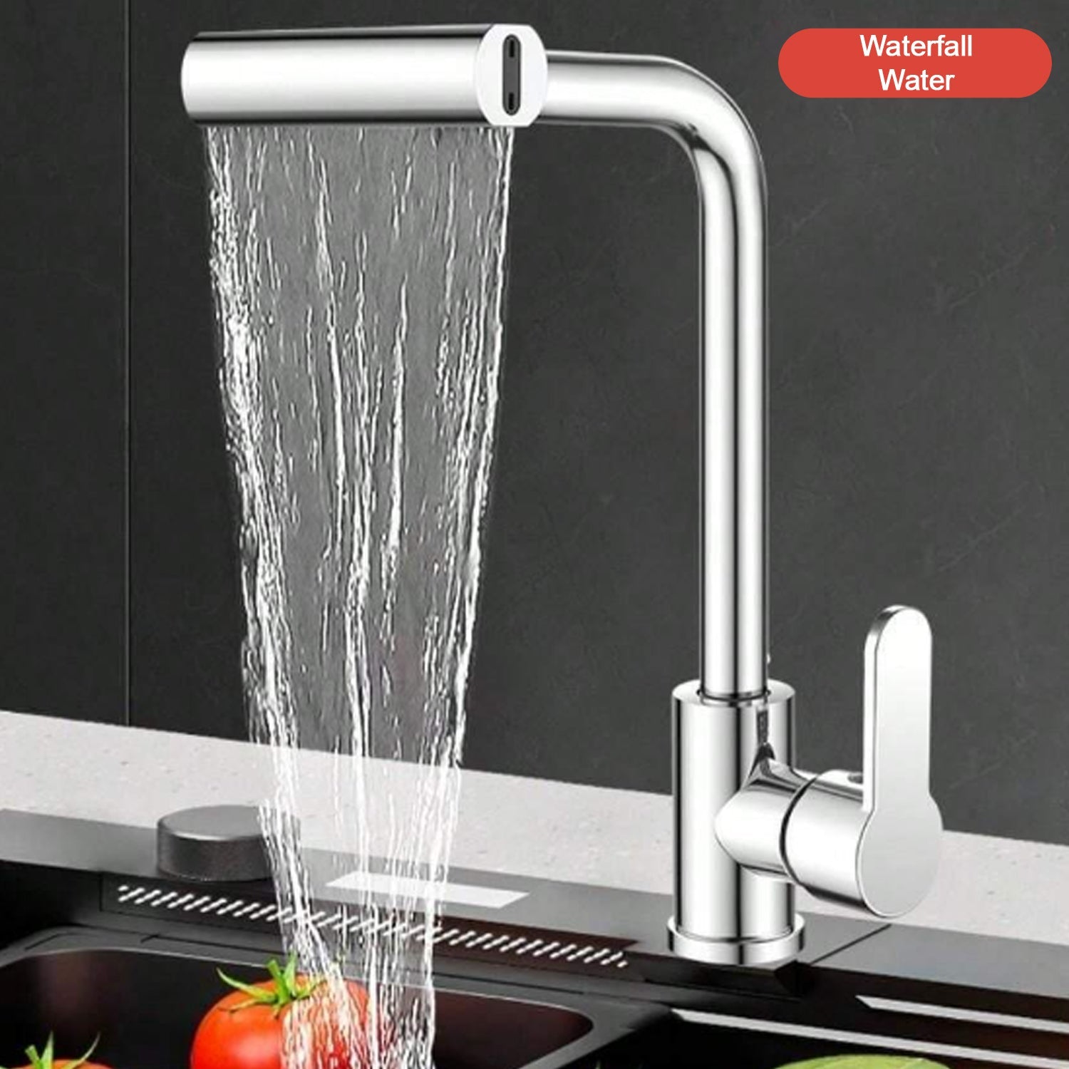360° Rotating Waterfall Kitchen Faucet – Touch & Swivel Sink Extender (4 In 1 ) 360° Rotating Waterfall Kitchen Faucet – Touch & Swivel Sink Extender (4 In 1 )